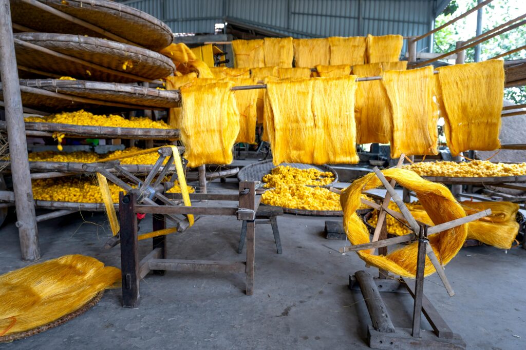  natural raw silk production India